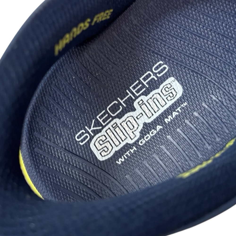Skechers Navy and Lime Green Sport Sandal - Picture 9 of 10